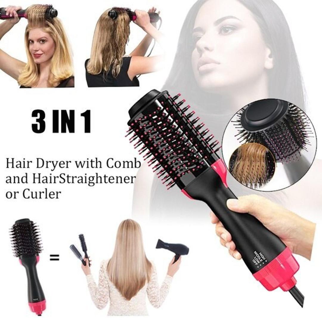 3 In 1 Professional Lightweight & Erogonomic Hair Dryer Brush For Woman (Cf Dynamic)