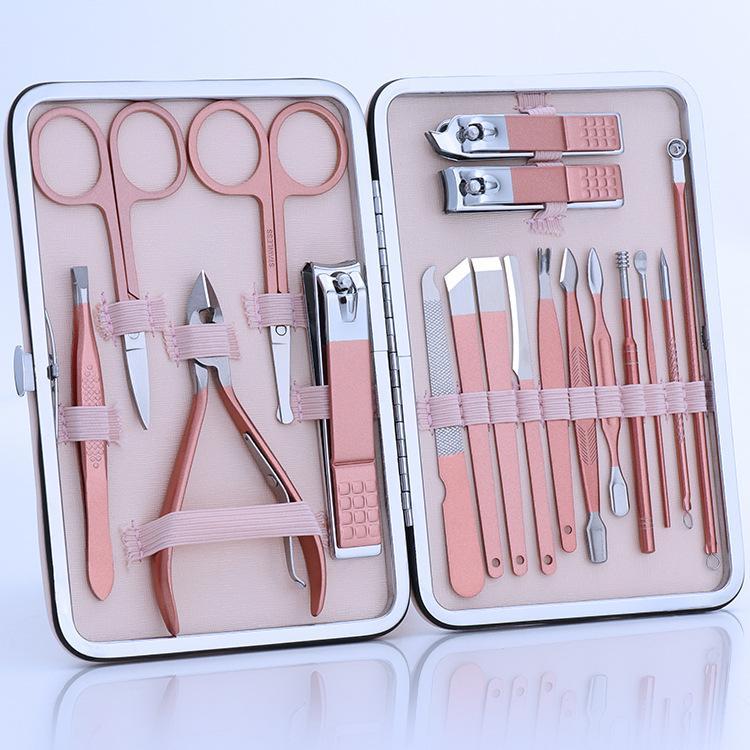 Stainless Steel Nail Clipper Set_Pedicure and Menicure Tools 18 Pcs(Cf Dynamic)